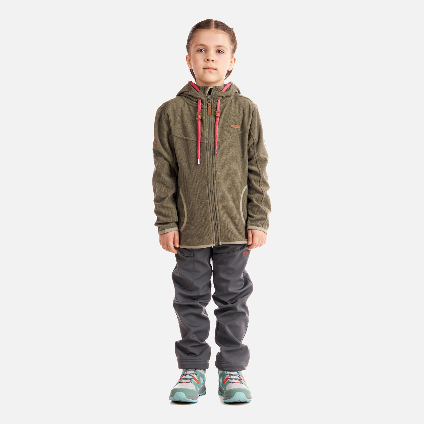 Poleron Niña Stripes Nano-F Full Zip Hoody Laurel Lippi