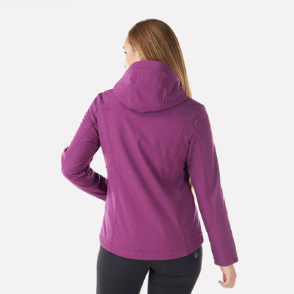 Chaqueta Mujer Macaya Softshell Hoody Jacket Melange Purpura Lippi