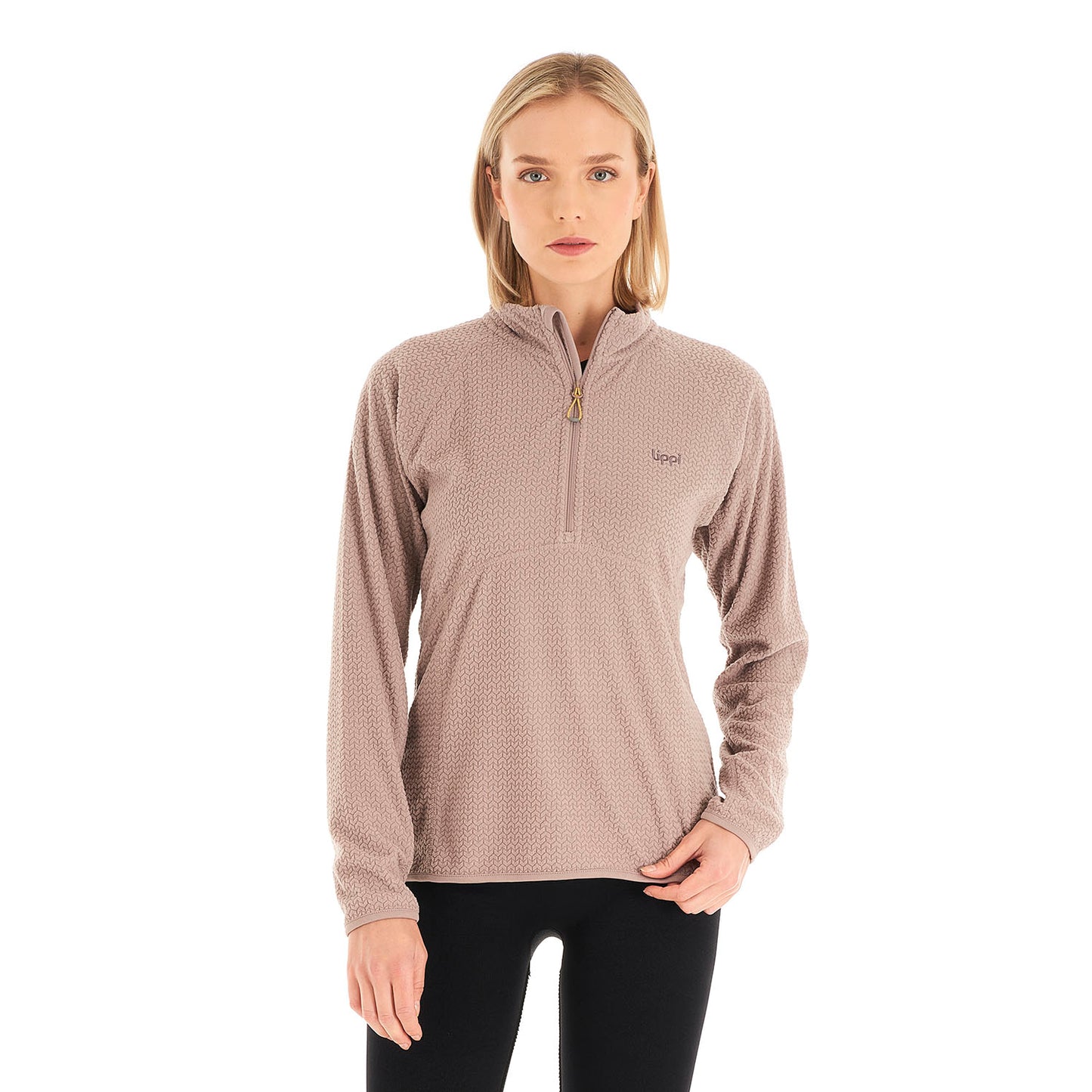 Poleron Mujer Jacaranda Nano-F 14 Zip Palo Rosa Lippi