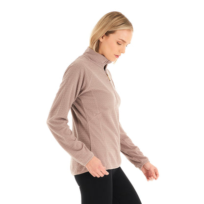 Poleron Mujer Jacaranda Nano-F 14 Zip Palo Rosa Lippi