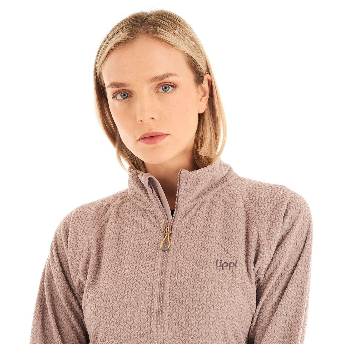 Poleron Mujer Jacaranda Nano-F 14 Zip Palo Rosa Lippi