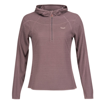 Poleron Mujer Jacaranda Nano-F 14 Zip Hoody Malva Lippi