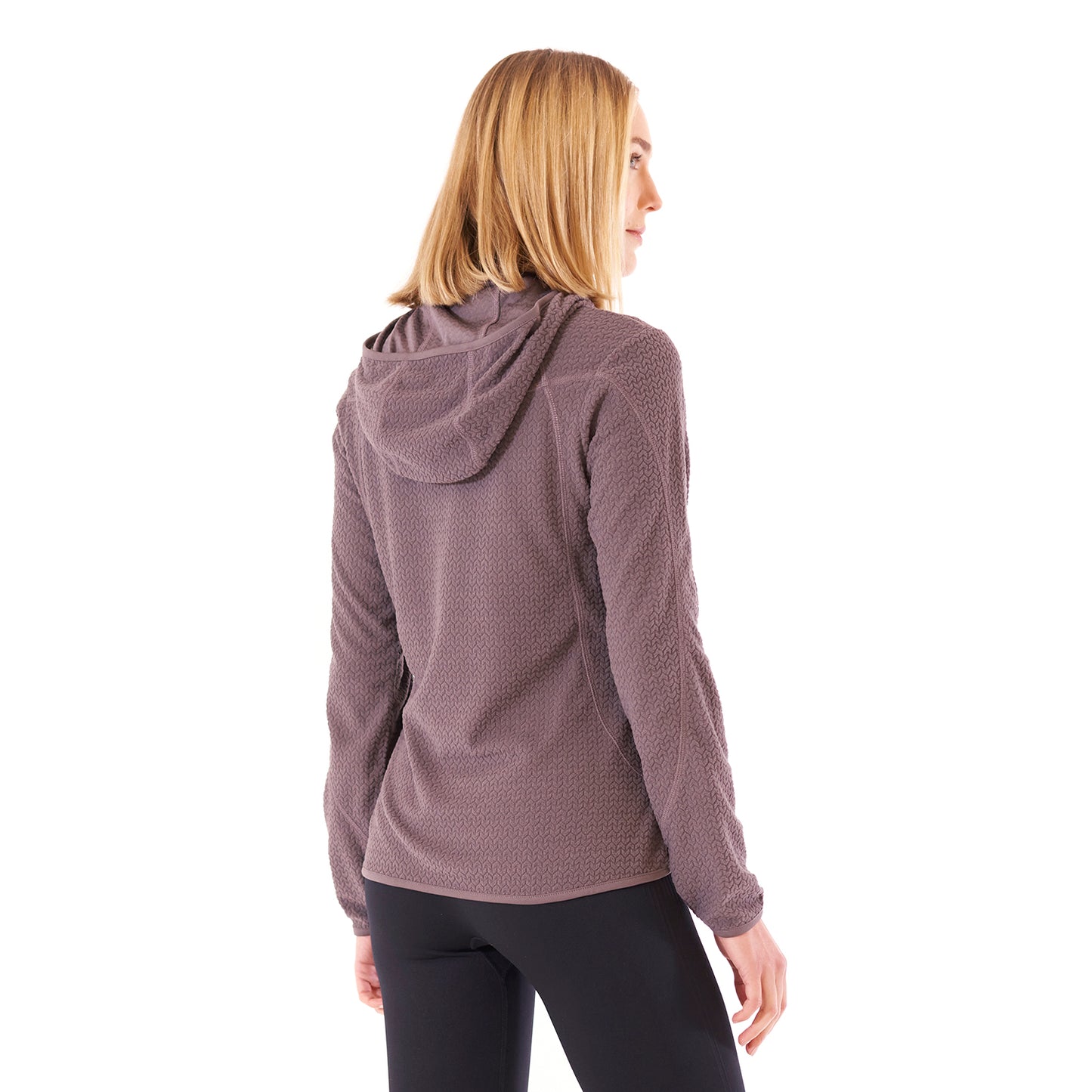 Poleron Mujer Jacaranda Nano-F 14 Zip Hoody Malva Lippi