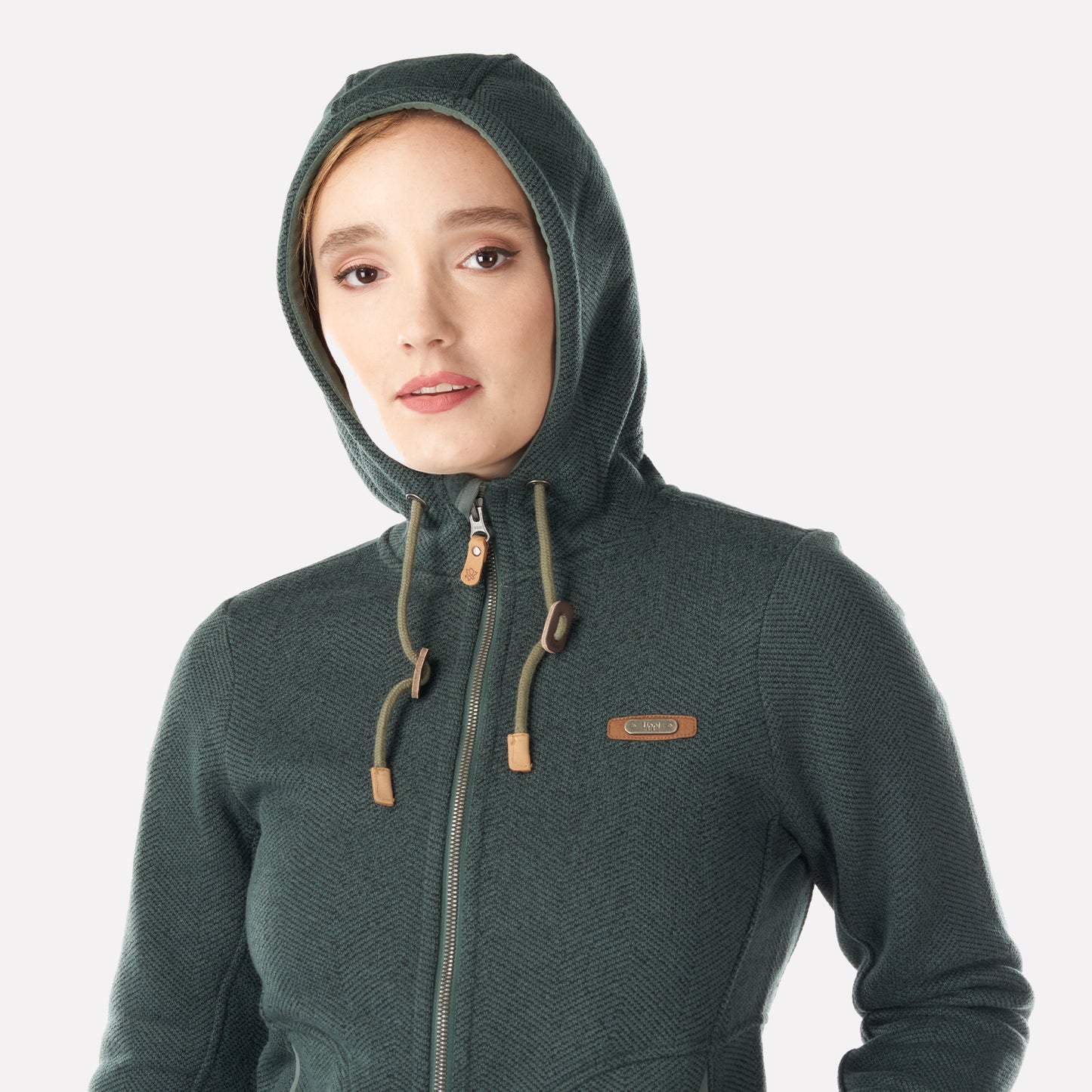 Chaqueta Mujer Alamo Blend-Pro Hoody Jacket Verde Grisaceo Lippi