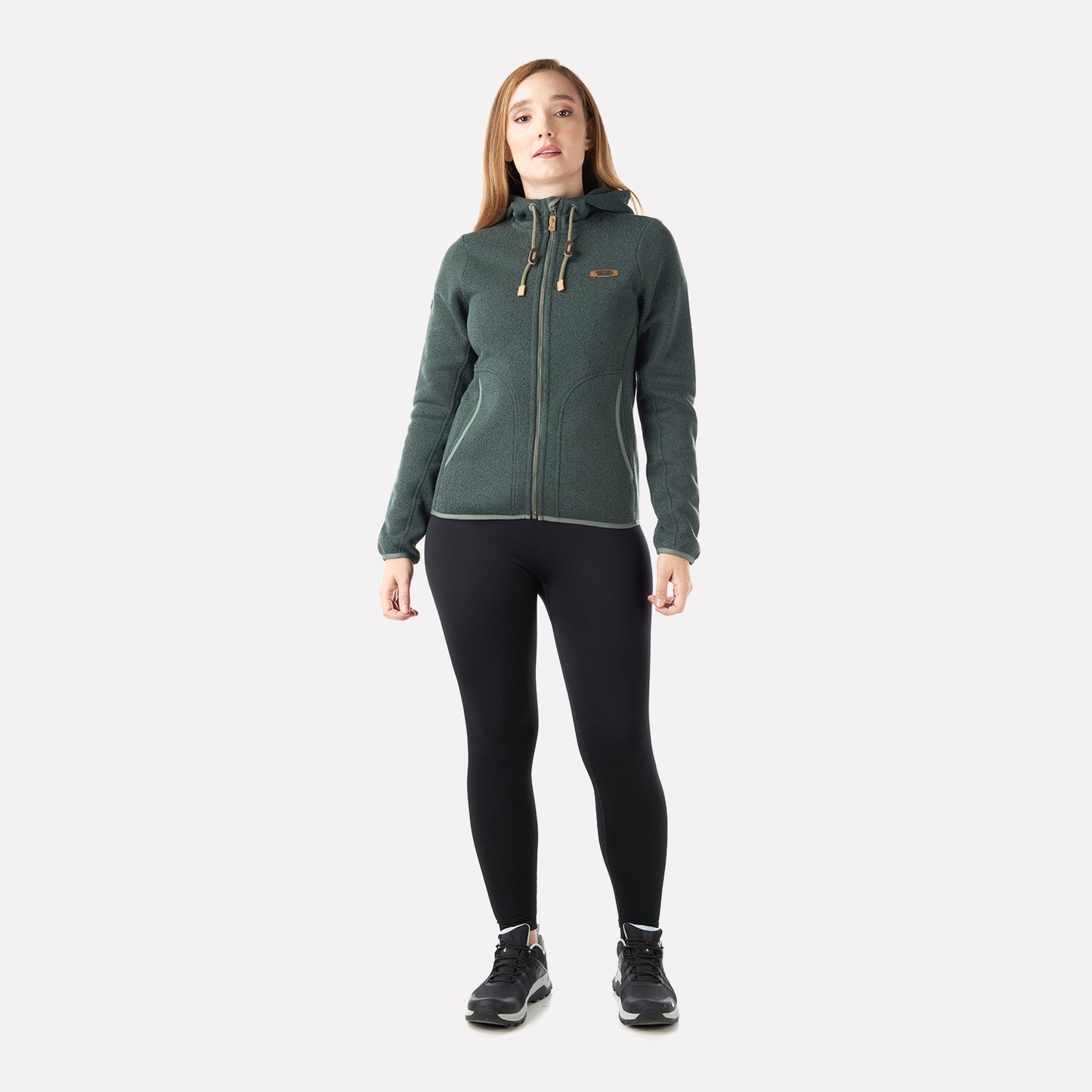 Chaqueta Mujer Alamo Blend-Pro Hoody Jacket Verde Grisaceo Lippi