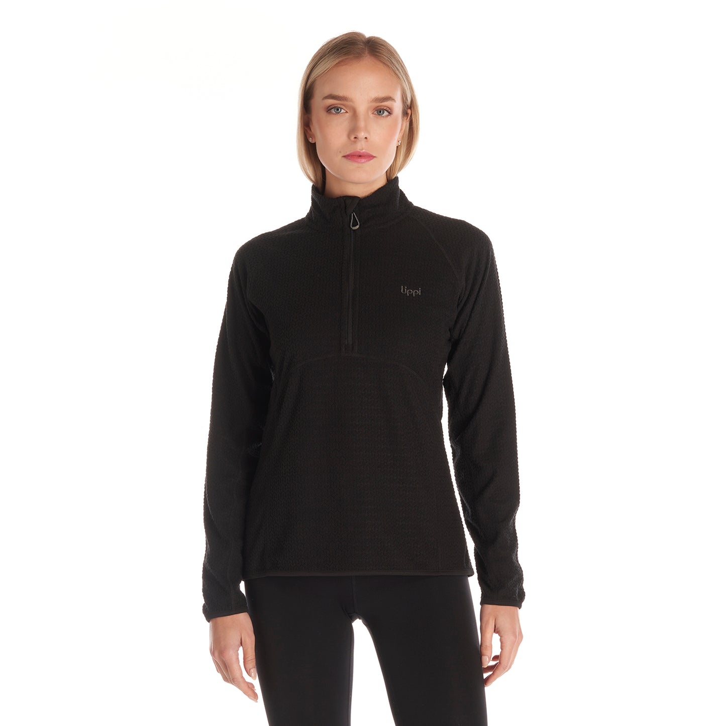 Poleron Mujer Jacaranda Nano-F 14 Zip Negro Lippi