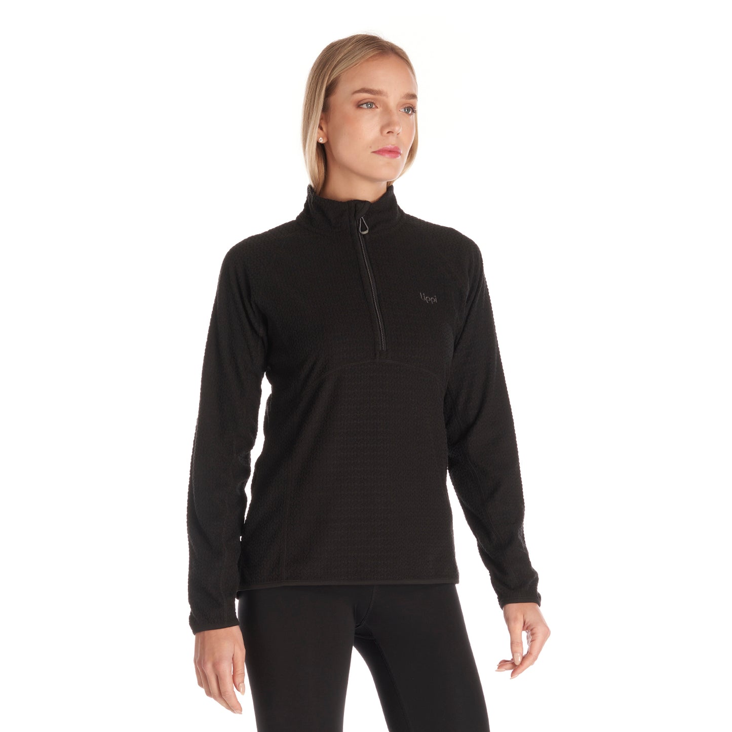 Poleron Mujer Jacaranda Nano-F 14 Zip Negro Lippi