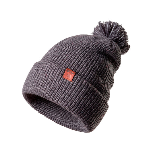 Gorro Fly Line Pom Blend-Pro Beanie Gris Oscuro Lippi