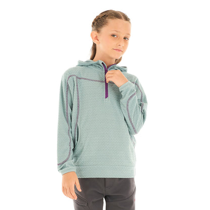 Poleron Niña Saltamontes Nano-F 14 Zip Hoody Jade Lippi