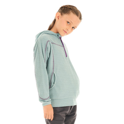 Poleron Niña Saltamontes Nano-F 14 Zip Hoody Jade Lippi