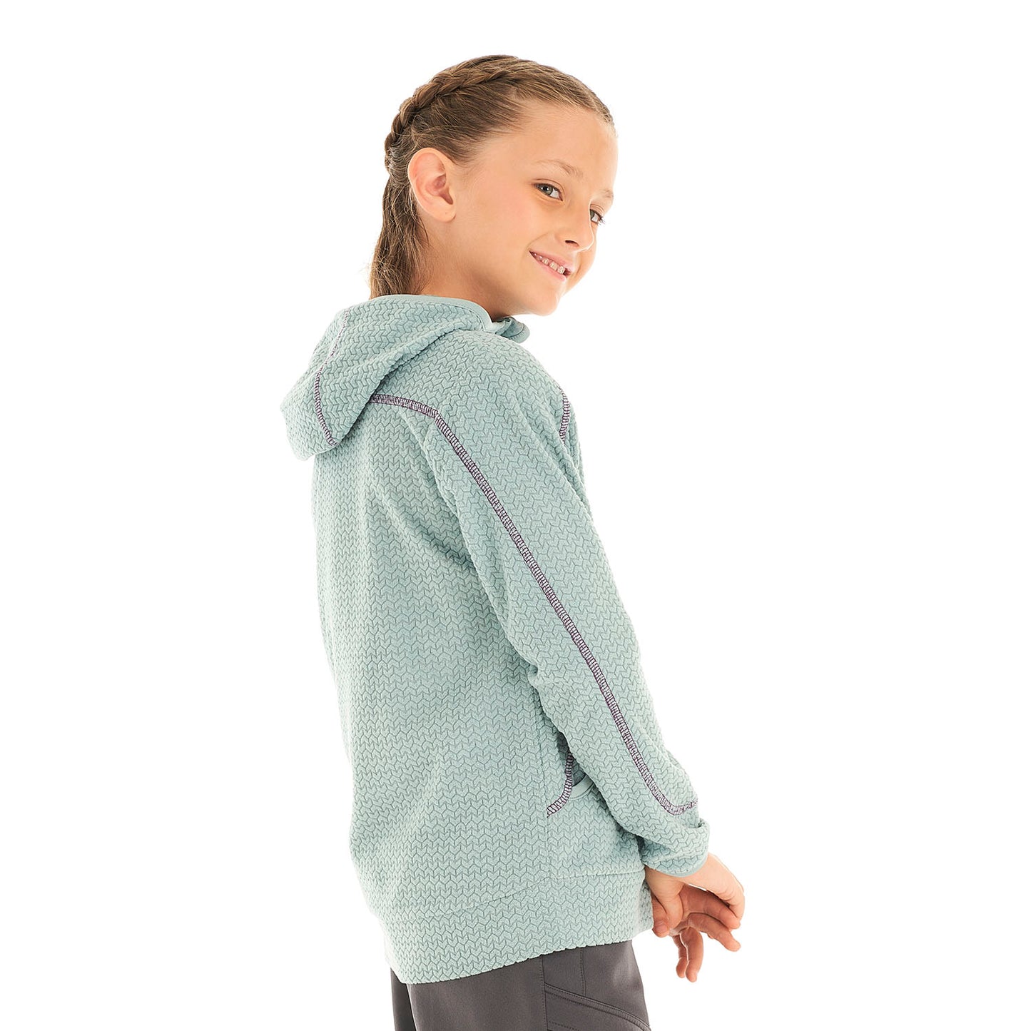 Poleron Niña Saltamontes Nano-F 14 Zip Hoody Jade Lippi