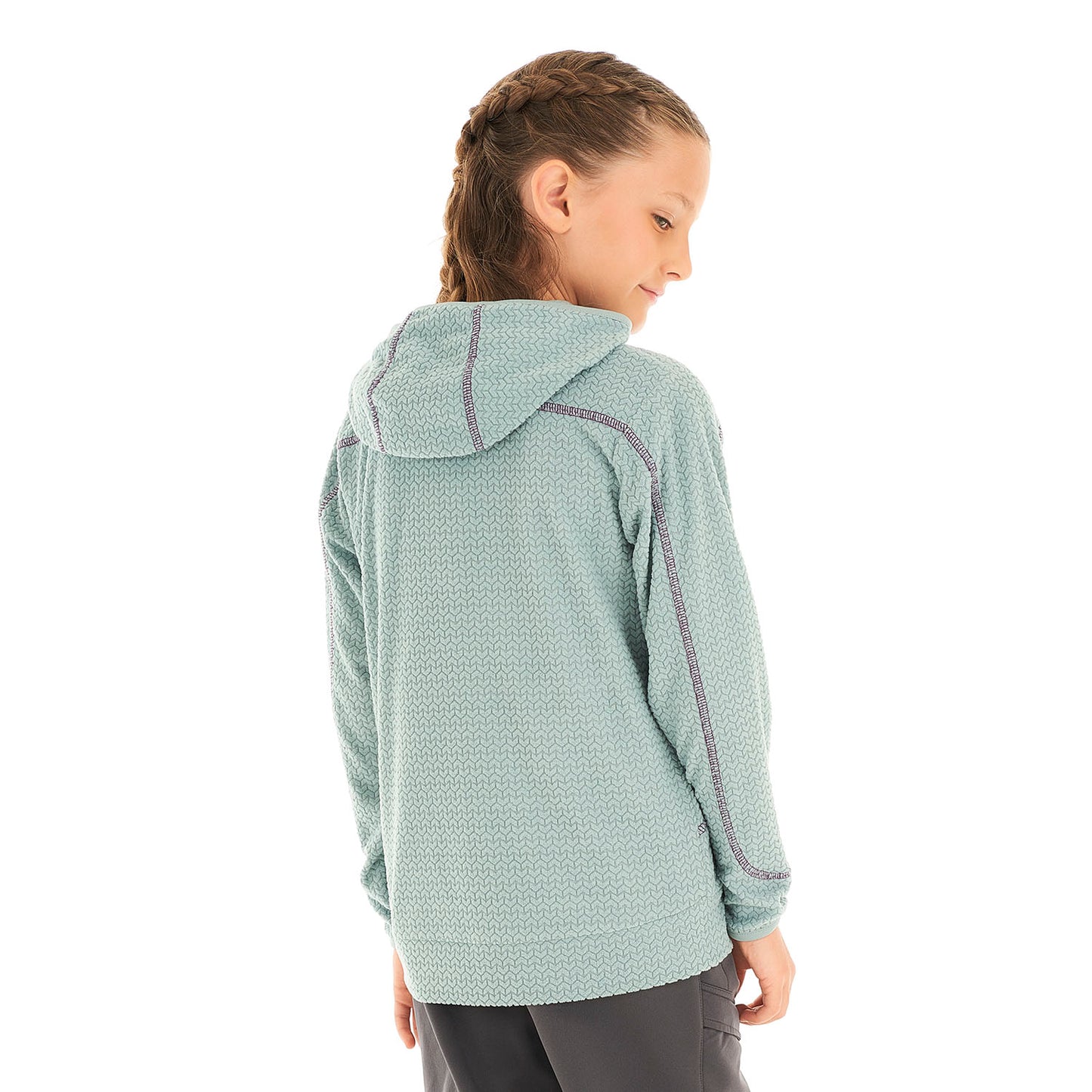 Poleron Niña Saltamontes Nano-F 14 Zip Hoody Jade Lippi