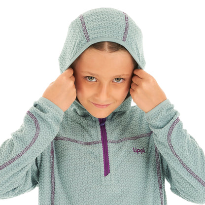 Poleron Niña Saltamontes Nano-F 14 Zip Hoody Jade Lippi