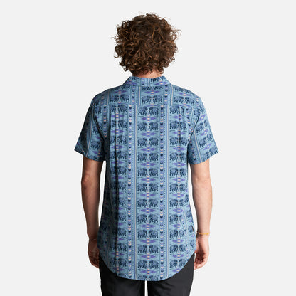 Camisa Hombre Good Karma Full Print Celeste Haka Honu