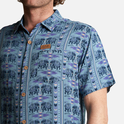 Camisa Hombre Good Karma Full Print Celeste Haka Honu