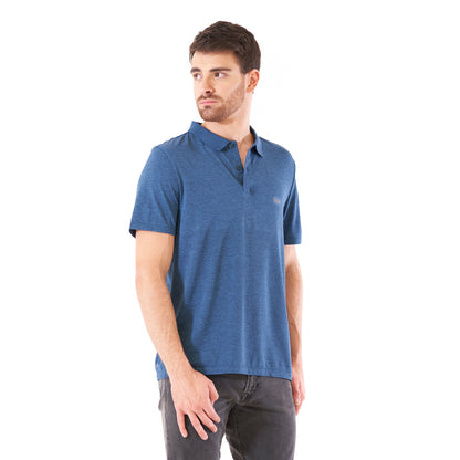 Polera Hombre B-Classic Seamless Polo Azul Lippi