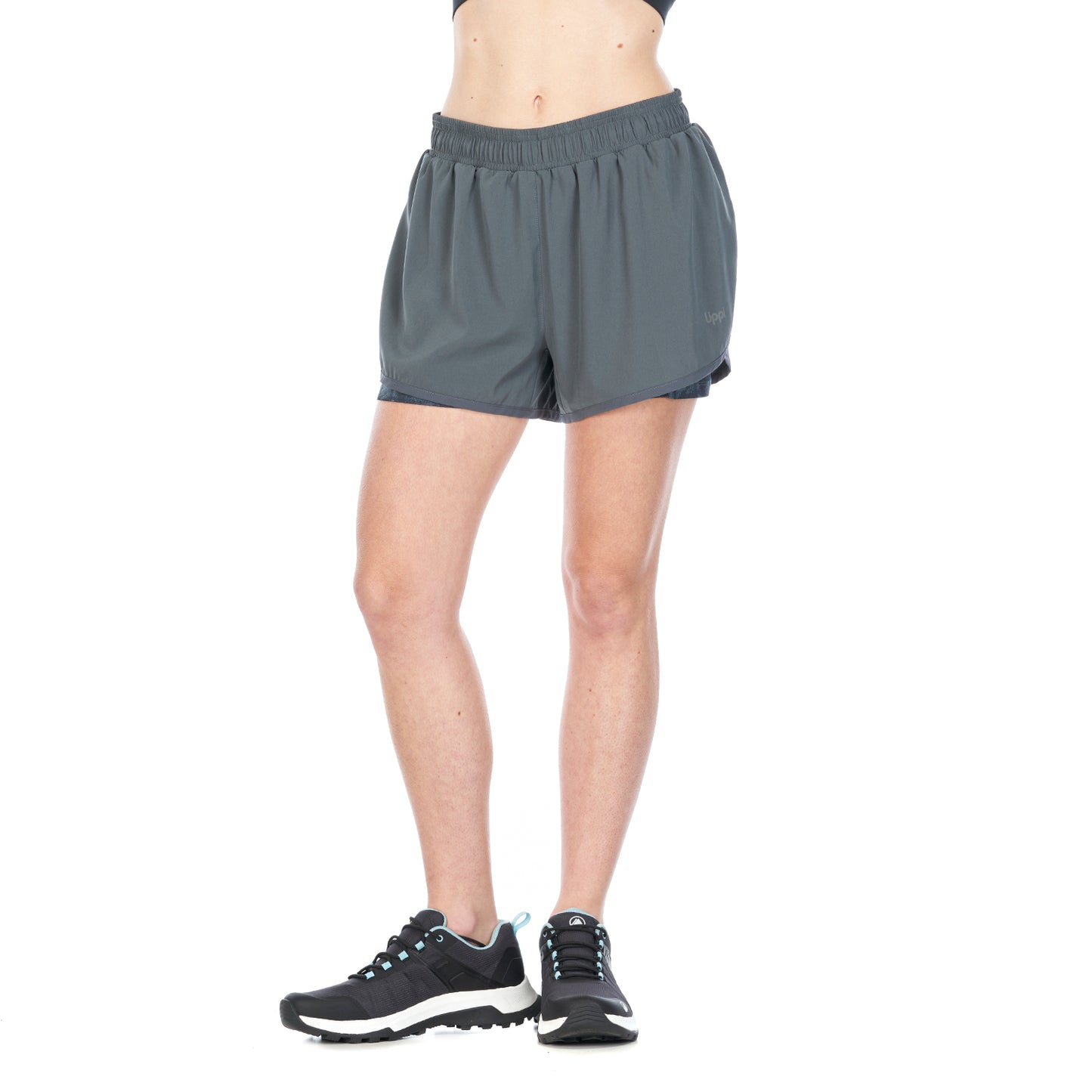 Short Mujer Go For It Shorts Azul Grisaceo Lippi