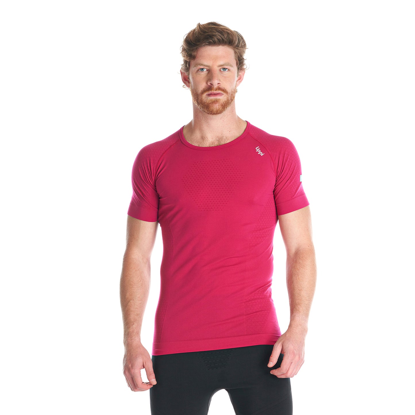 Primera Capa Hombre Skintec 1000 Seamless Short Sleeve Sangria Lippi