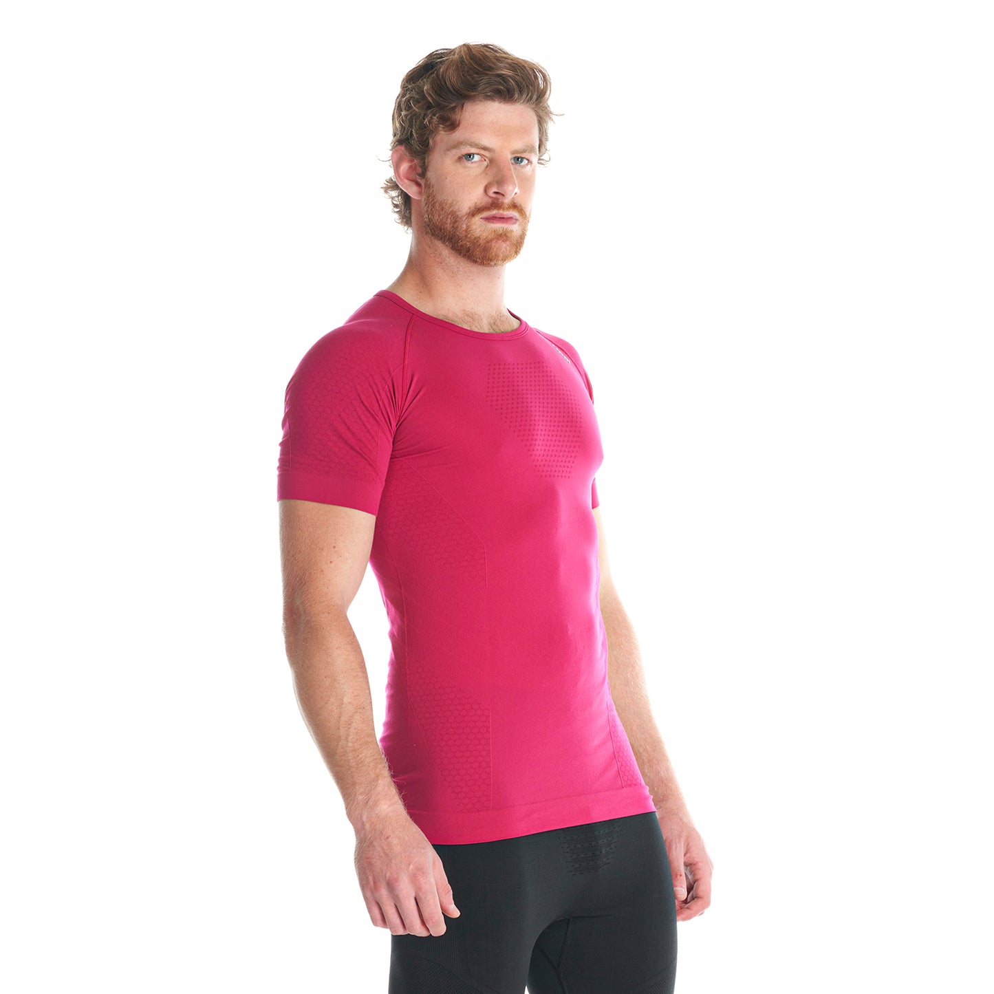 Primera Capa Hombre Skintec 1000 Seamless Short Sleeve Sangria Lippi