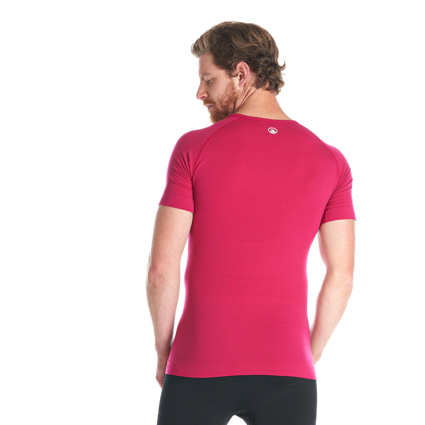 Primera Capa Hombre Skintec 1000 Seamless Short Sleeve Sangria Lippi