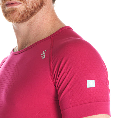 Primera Capa Hombre Skintec 1000 Seamless Short Sleeve Sangria Lippi