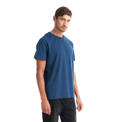 Polera Hombre Liquen Azul Marino Geography