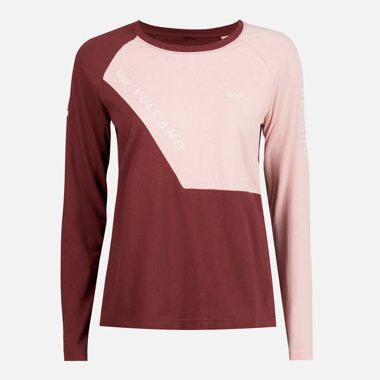 Polera Mujer Vulcano Cotton LS T-Shirt Vino Lippi