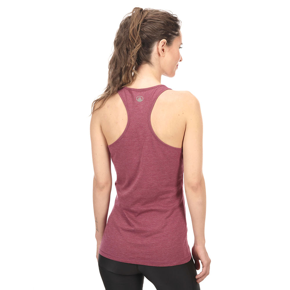 Polera Mujer Summit UV-Stop Tank Melange Gris Lippi