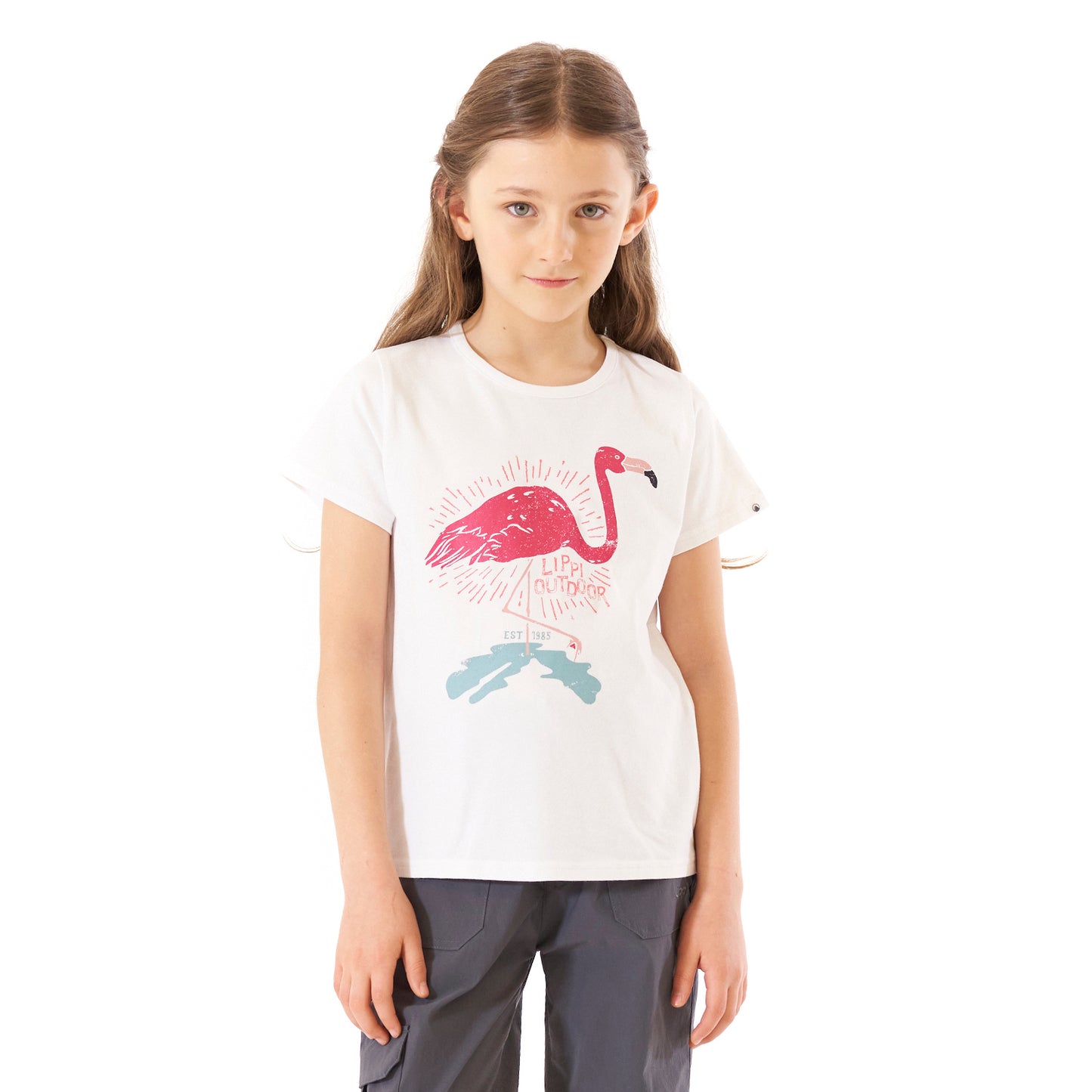 Polera Niña Country UV-Stop T-Shirt Blanco Lippi