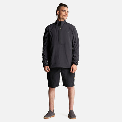 Poleron Hombre Del Sur 1/4 Zip Sin Capucha  Negro Haka Honu