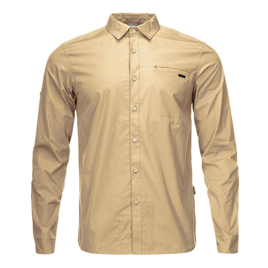 Camisa Hombre Alloy Long Sleeve Shirt Caqui Lippi