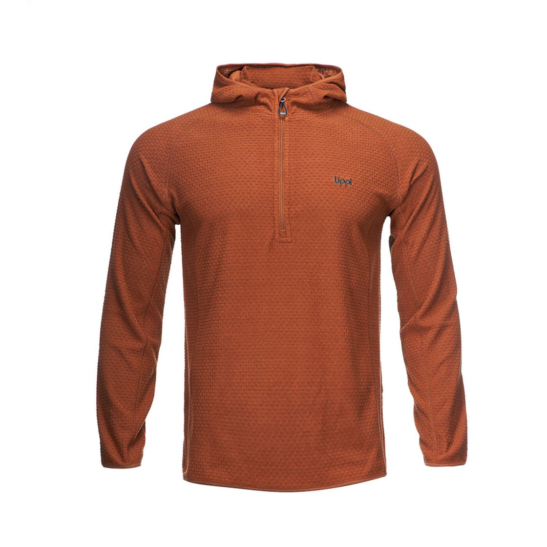 Poleron Hombre Jacaranda Nano-F 14 Zip Hoody Terracota Lippi