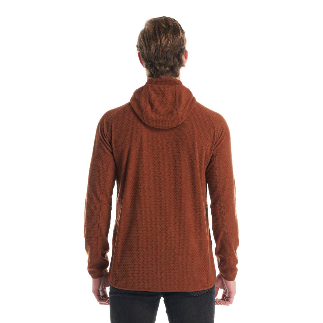 Poleron Hombre Jacaranda Nano-F 14 Zip Hoody Terracota Lippi