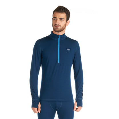 Primera Capa Hombre Skintec 3000 1/4 Zip Azul Oscuro Lippi