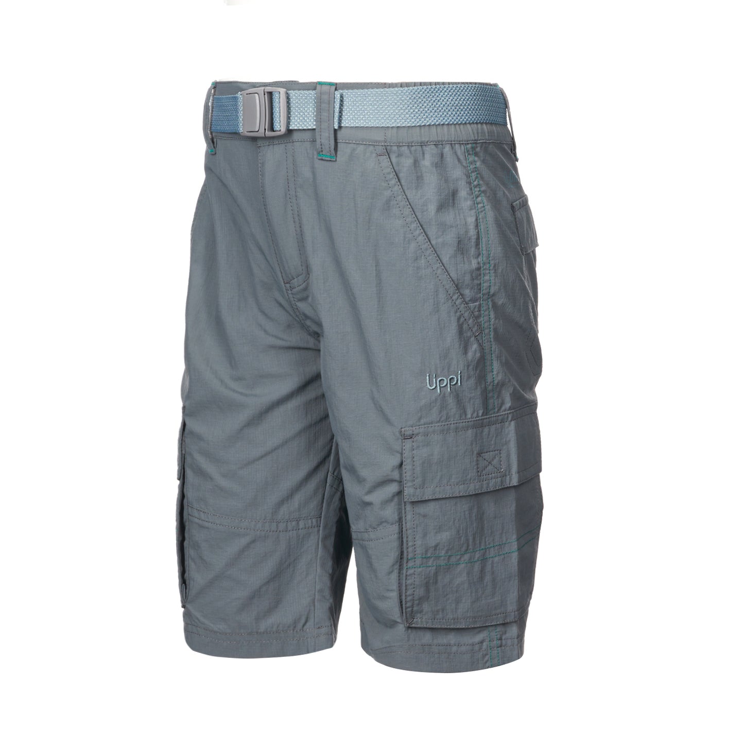 Short Niño Mini Just-Go Q-Dry Cargo Shorts Azul Grisaceo Lippi