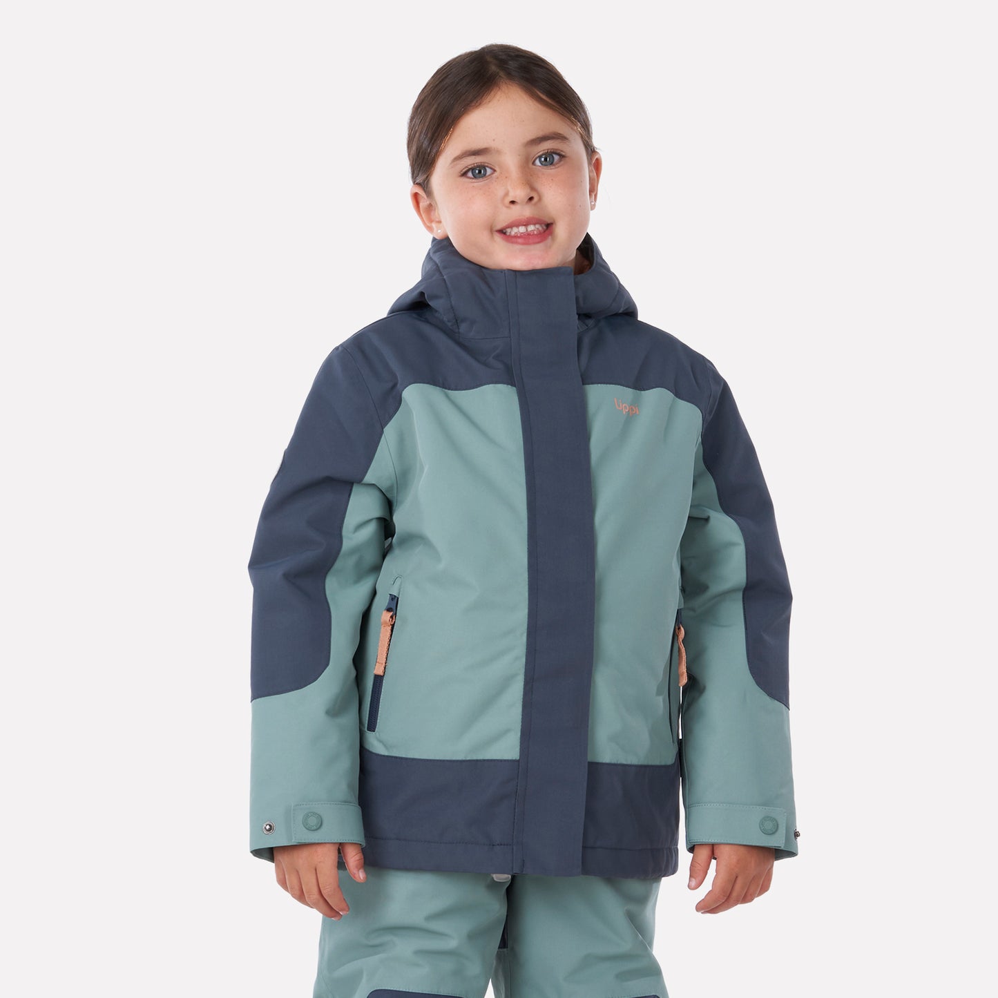 Chaqueta Niña Andes Snow B-Dry Hoody Jacket Jade Oscuro Lippi