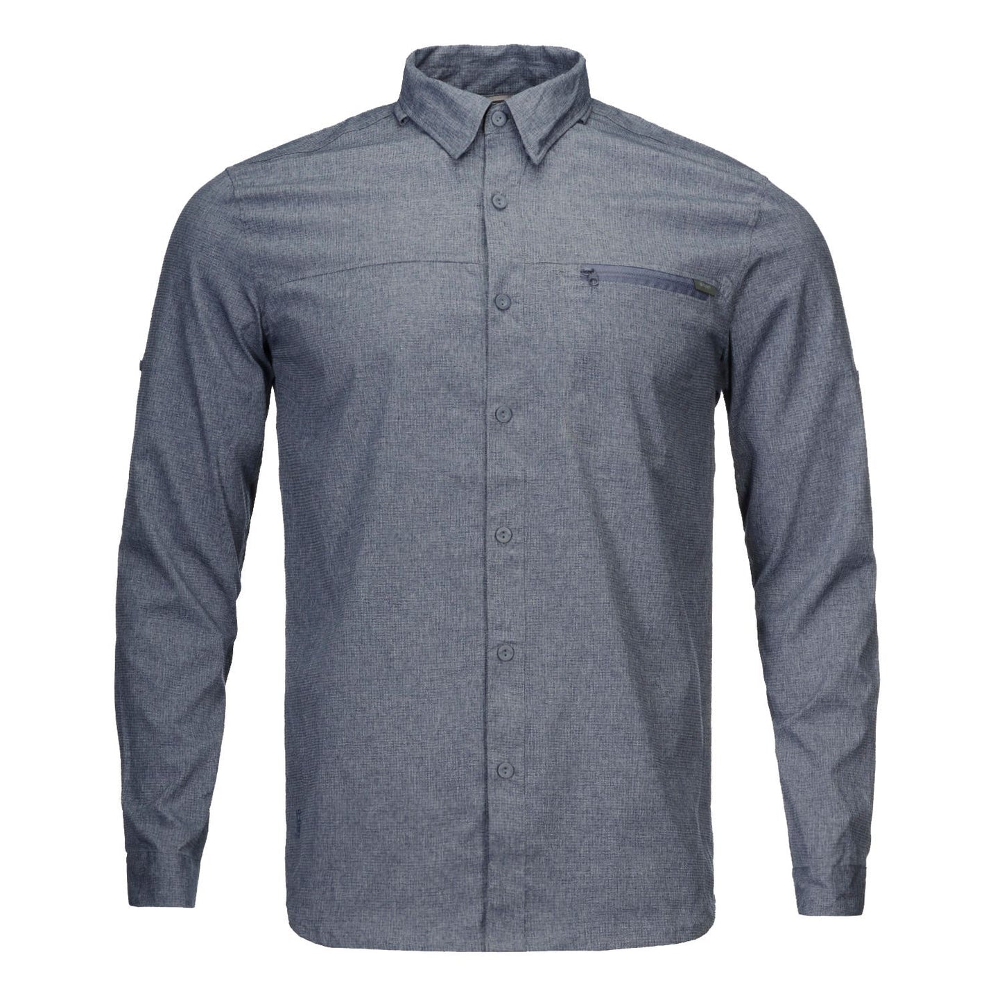 Camisa Hombre Rosselot Long Sleeve Q-Dry Shirt Gris Oscuro Lippi