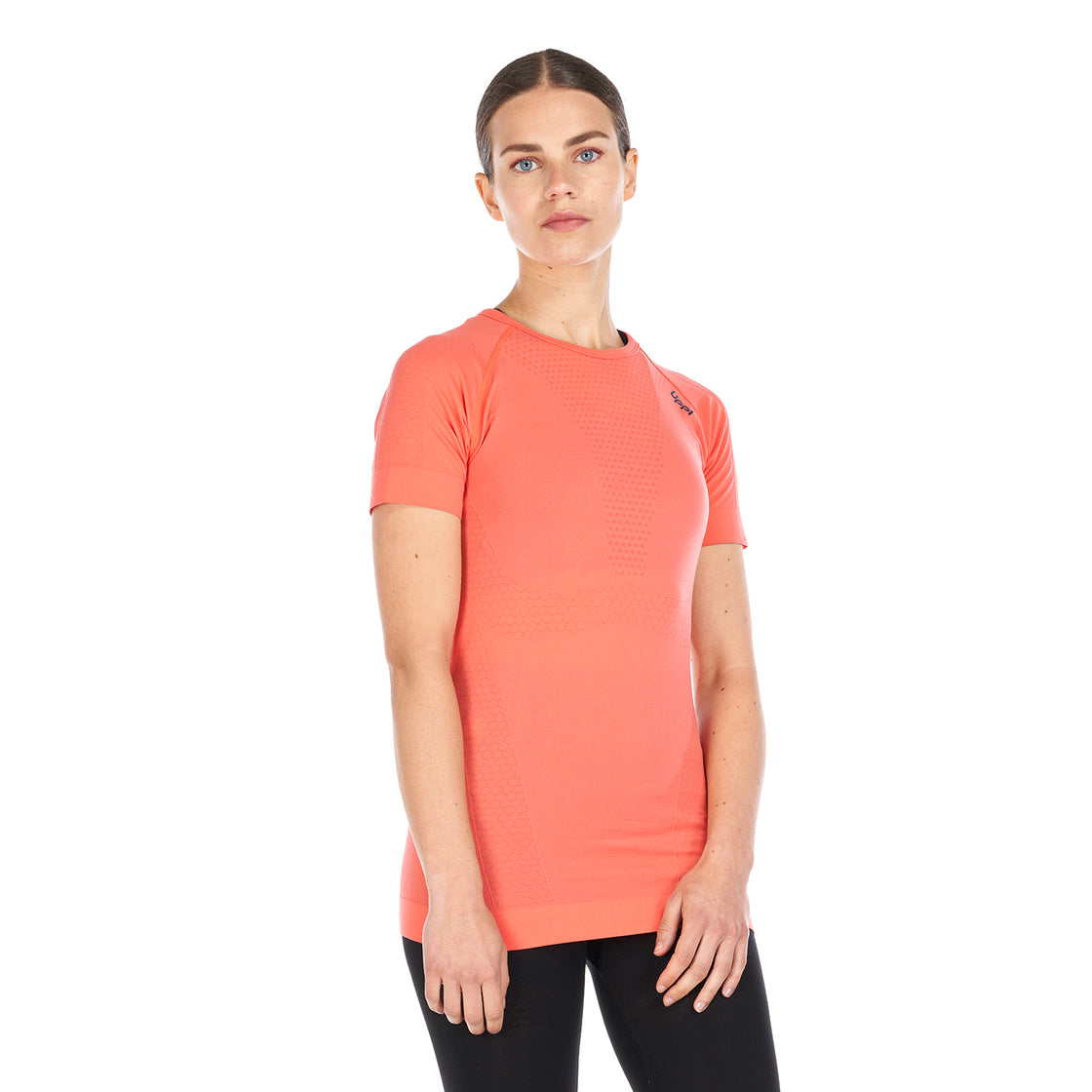 Primera Capa Mujer Skintec 1000 Seamless Short Sleeve Coral Lippi