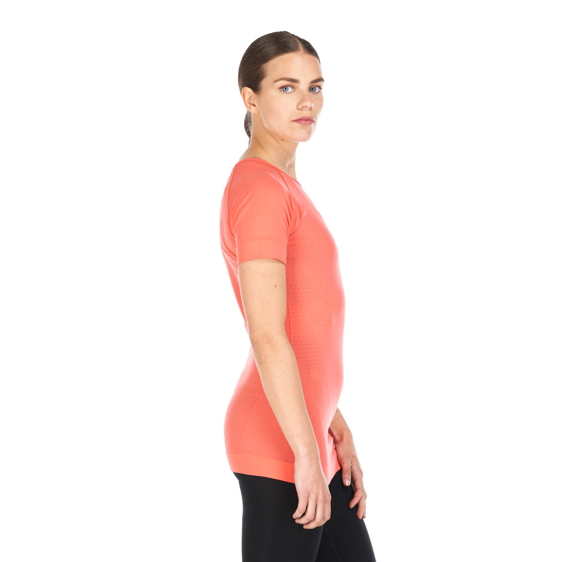 Primera Capa Mujer Skintec 1000 Seamless Short Sleeve Coral Lippi