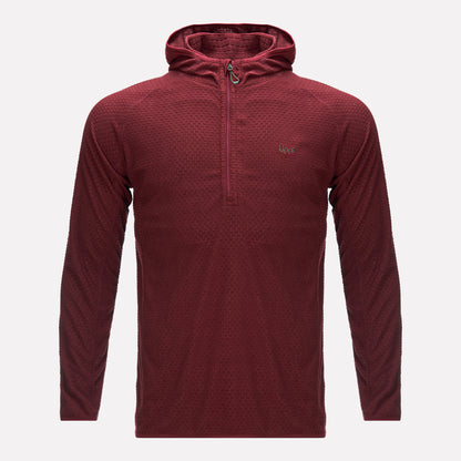 Poleron Hombre Jacaranda Nano-F 14 Zip Hoody Vino Lippi