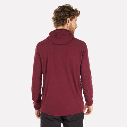 Poleron Hombre Jacaranda Nano-F 14 Zip Hoody Vino Lippi