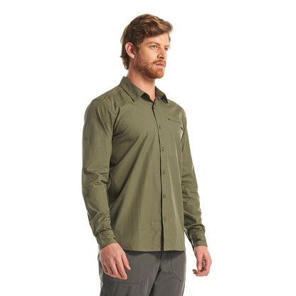 Camisa Hombre Alloy Long Sleeve Shirt Melange Verde Lippi