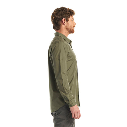 Camisa Hombre Alloy Long Sleeve Shirt Melange Verde Lippi