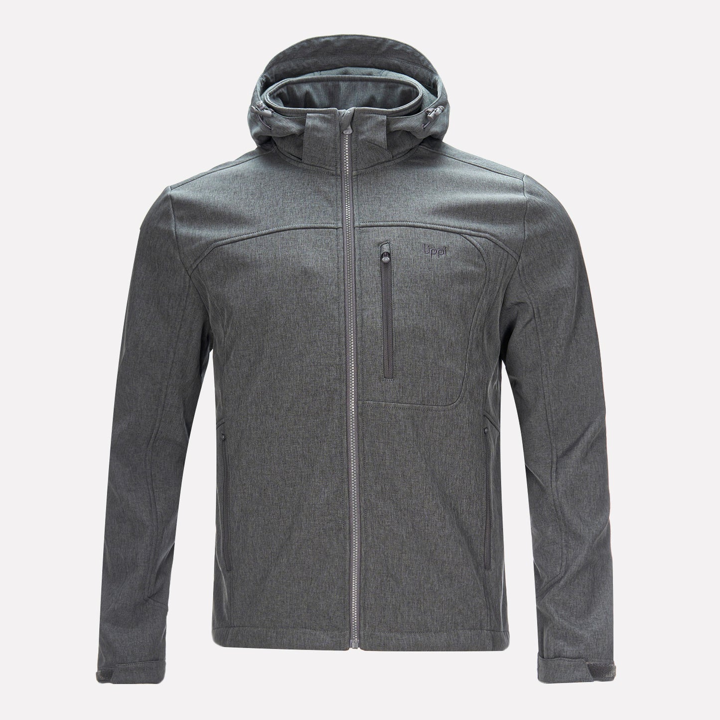 Chaqueta Hombre Macaya Softshell Hoody Jacket Melange Grafito Lippi