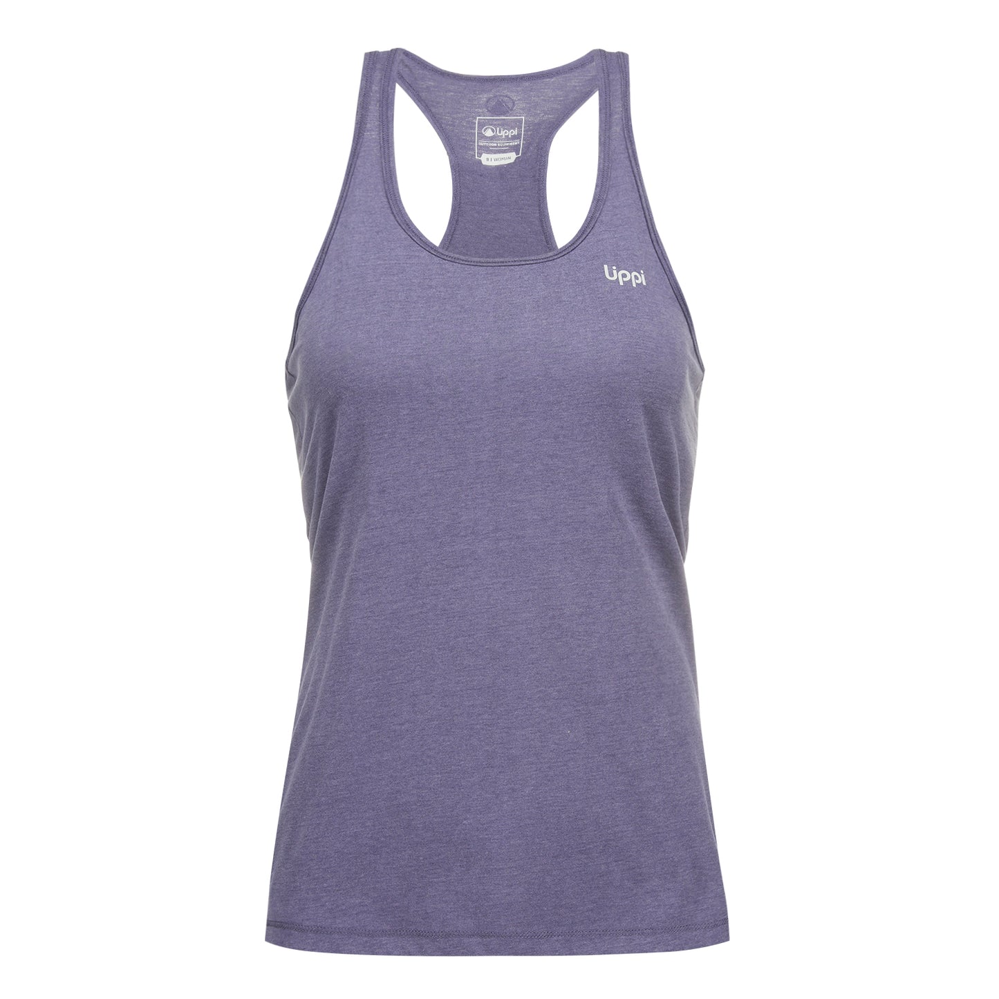 Polera Mujer Summit UV-Stop Tank Melange Azul Lavanda Lippi