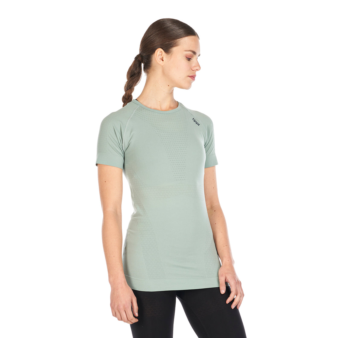 Primera Capa Mujer Skintec 1000 Seamless Short Sleeve Jade Lippi