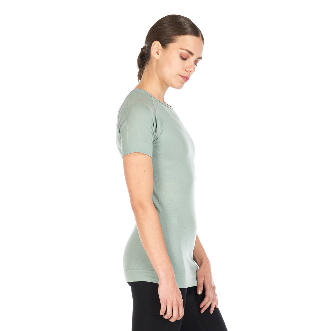 Primera Capa Mujer Skintec 1000 Seamless Short Sleeve Jade Lippi