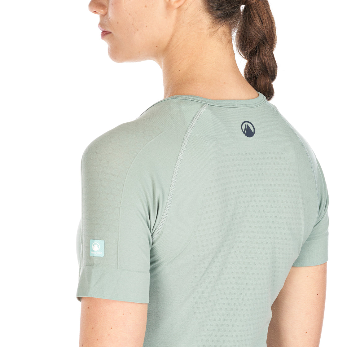 Primera Capa Mujer Skintec 1000 Seamless Short Sleeve Jade Lippi