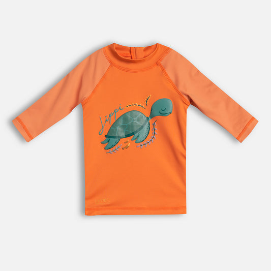 Polera Baby Boy Sun Pro 3/4 Sleeve UV-Stop T-Shirt Mandarina Lippi