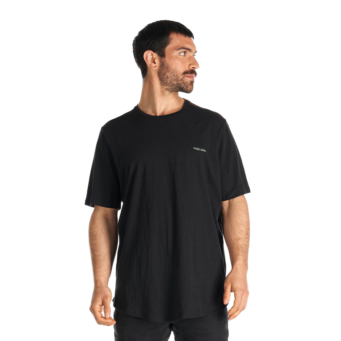 Polera Hombre Natural Negro Haka Honu